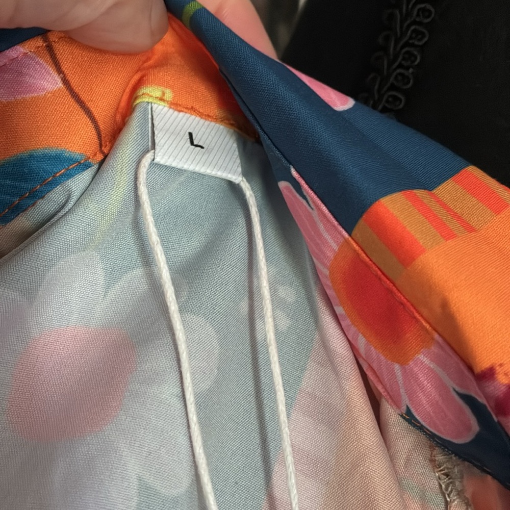 Colorful Floral Button-Up Shirt - Picture 4 of 4